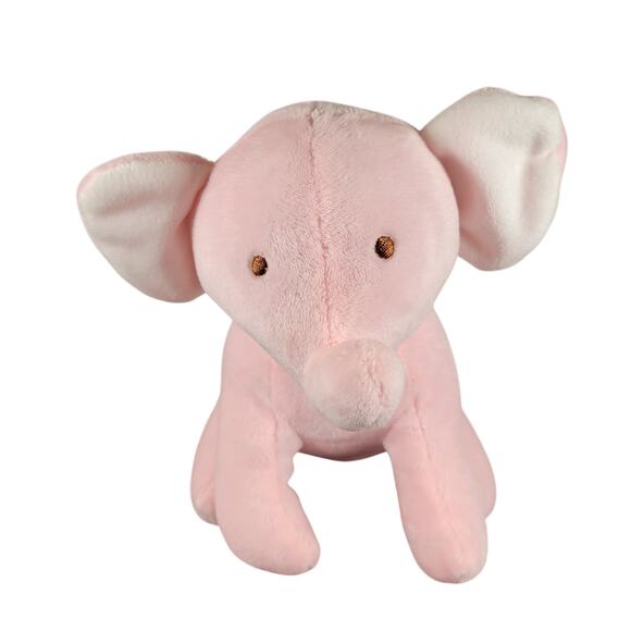 Petite L'amour Pink Elephant Plush 8" Baby Toy Soft Stuffed Animal 2020 Plushy - Picture 2 of 12